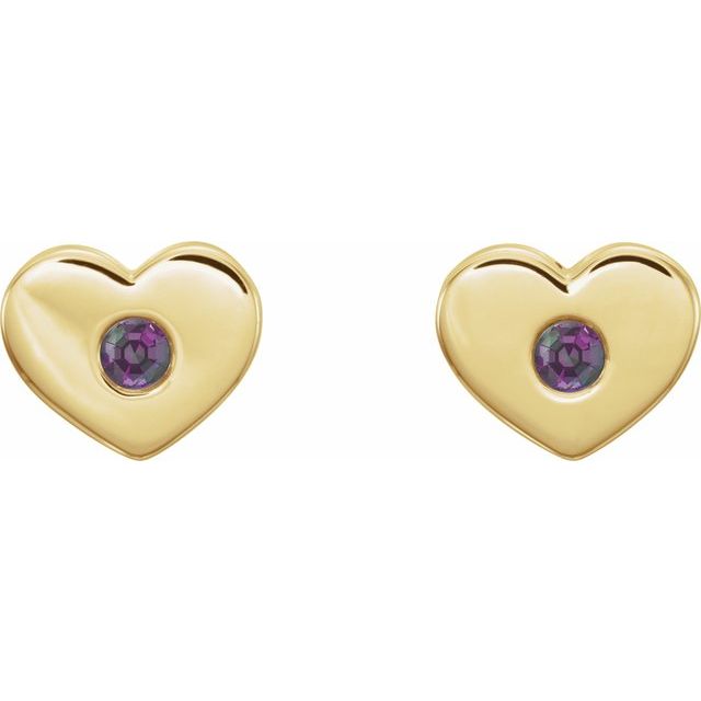 14k-yellow-gold-lab-grown-alexandrite-heart-earrings