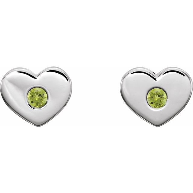 14k-white-natural-peridot-heart-earrings