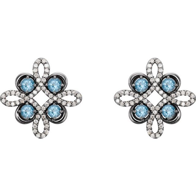14k-white-natural-aquamarine-&-1/4-ctw-natural-diamond-earrings