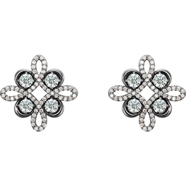 14k-white-3/4-ctw-natural-diamond-earrings
