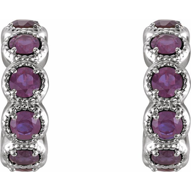 14k-white-lab-grown-alexandrite-hoop-earrings