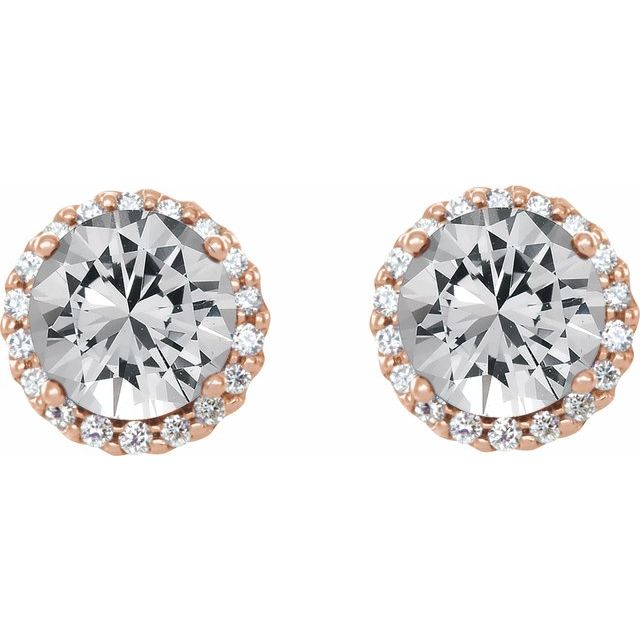 14K White Gold|Natural Blue Sapphire|4 mm