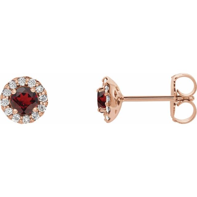 14K White Gold|Natural Blue Sapphire|4 mm
