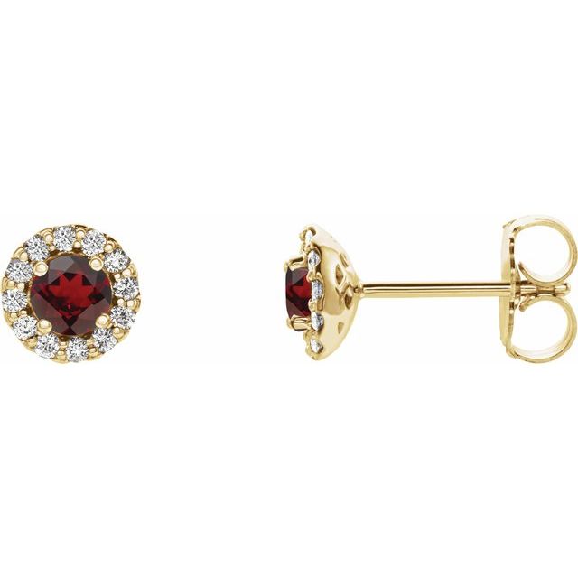 14K White Gold|Natural Blue Sapphire|4 mm