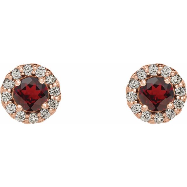 14K White Gold|Natural Blue Sapphire|4 mm