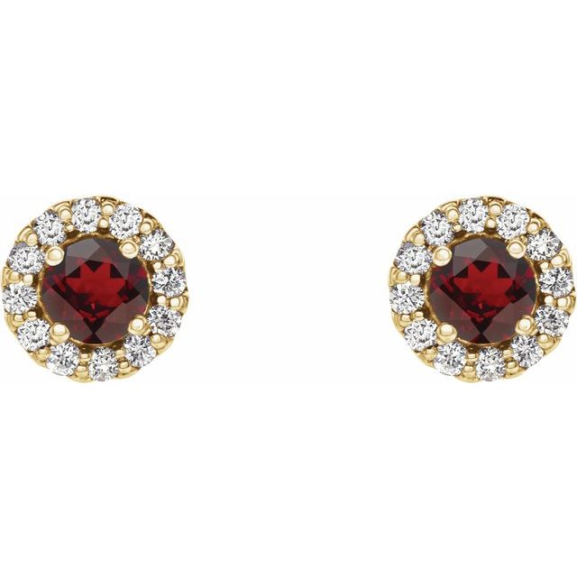 14K White Gold|Natural Blue Sapphire|4 mm