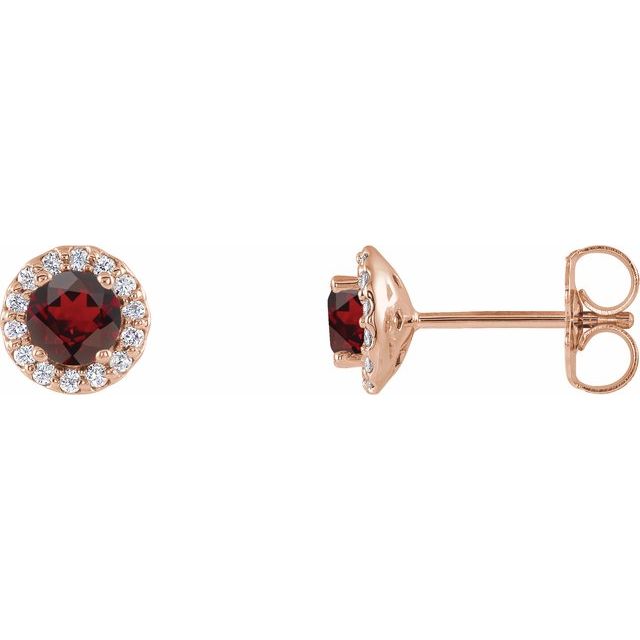 14K White Gold|Natural Blue Sapphire|4 mm