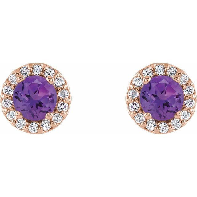 14K White Gold|Natural Blue Sapphire|4 mm