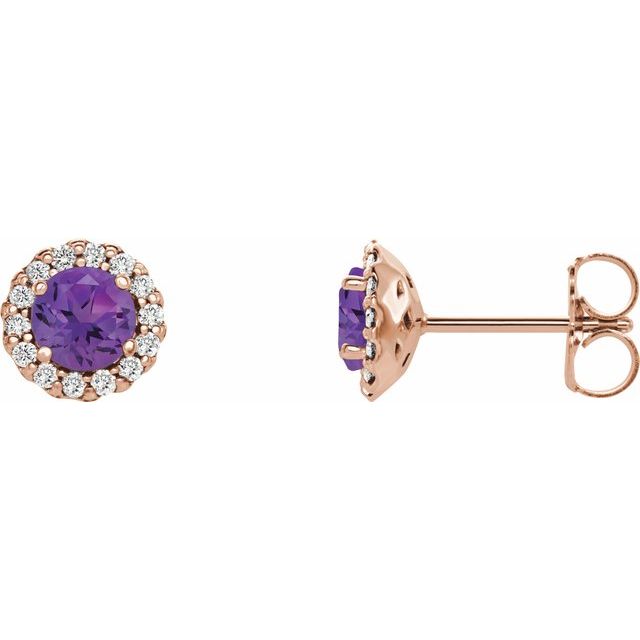 14K White Gold|Natural Blue Sapphire|4 mm