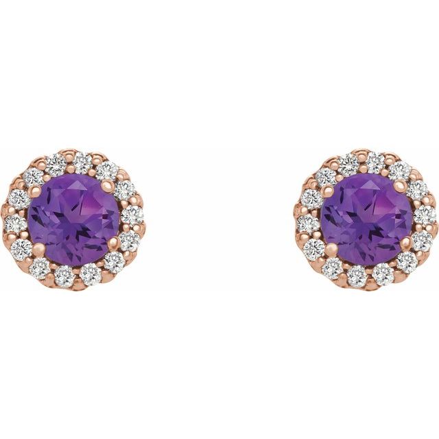 14K White Gold|Natural Blue Sapphire|4 mm