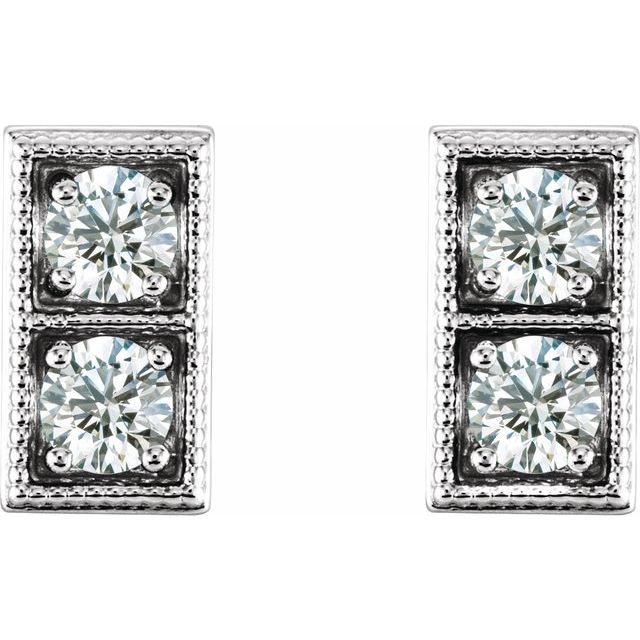 14k-white-1/3-ctw-natural-diamond-two-stone-earrings