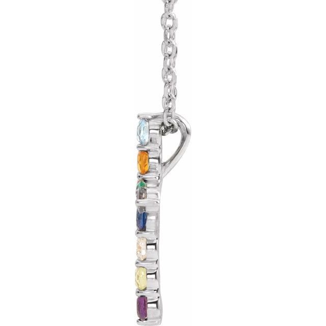 14k-white-natural-multi-gemstone-&-.03-ct-natural-diamond-cross-16-18"-necklace