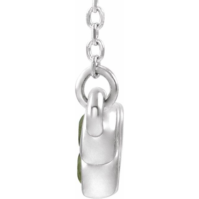 14k-white-natural-peridot-bezel-set-bar-16-18"-necklace