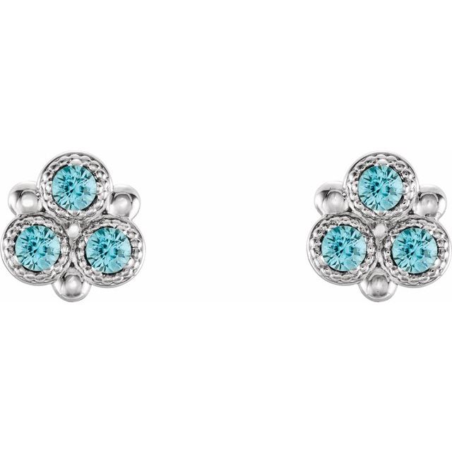 14k-white-natural-blue-zircon-three-stone-earrings