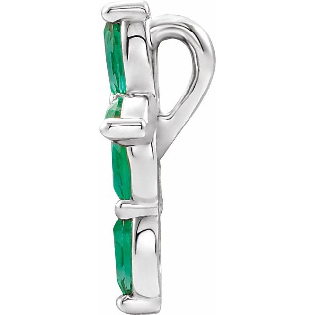 14k-white-natural-emerald-cross-pendant