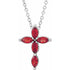 14k-white-lab-grown-ruby-cross-16-18"-necklace