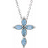 14k-white-natural-aquamarine-cross-16-18"-necklace
