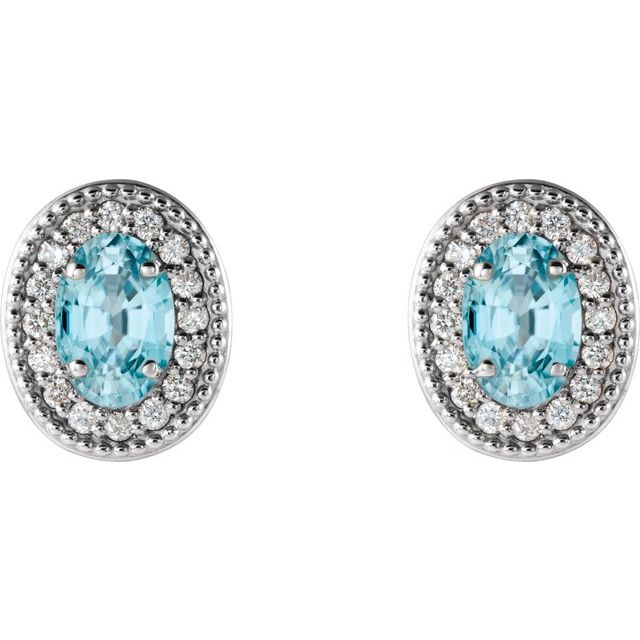 14k-white--natural-blue-zircon-&-1/8-ctw-natural-diamond-halo-style-earrings