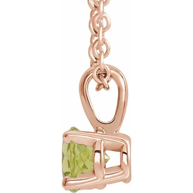 14k-rose--natural-peridot-16-18"-necklace