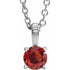 sterling-silver--imitation-garnet-16-18"-necklace
