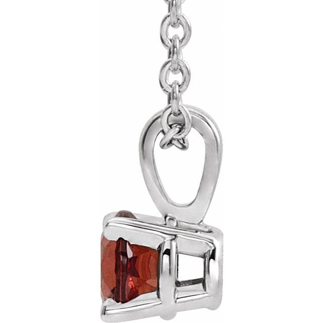sterling-silver--imitation-garnet-16-18"-necklace