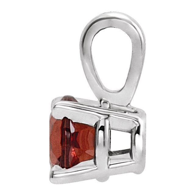 sterling-silver--imitation-garnet-pendant