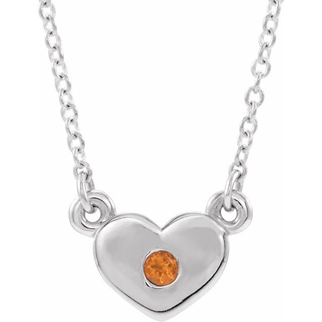 14k-white-natural-citrine-heart-16"-necklace