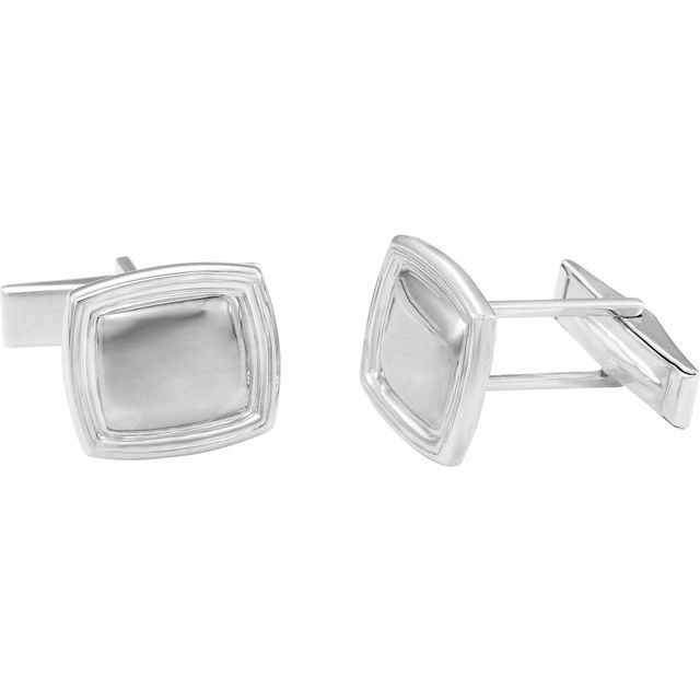 sterling-silver--square-cuff-links