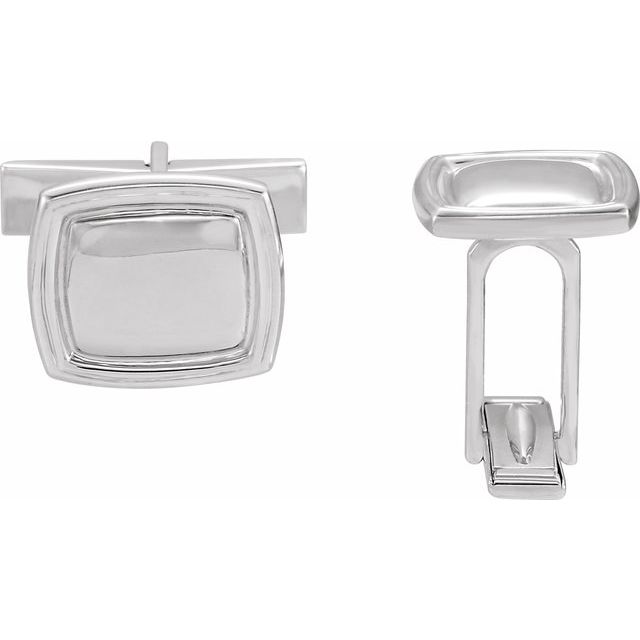 sterling-silver--square-cuff-links