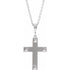 14k-white-cross-18"-necklace