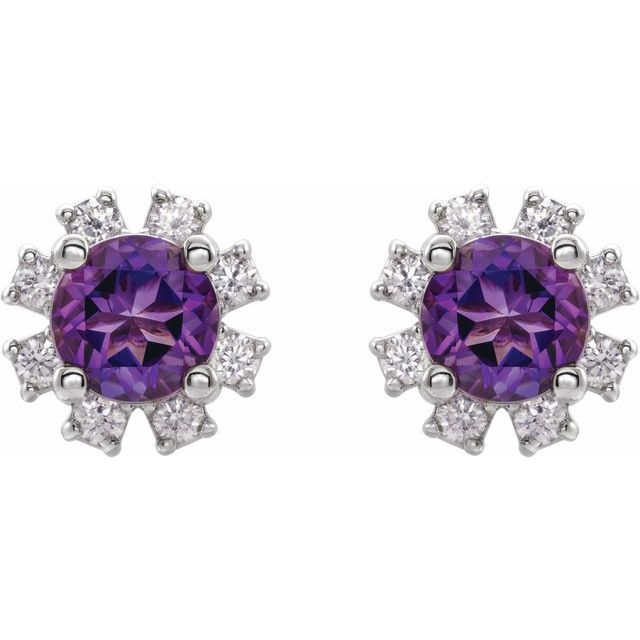 14k-white--natural-amethyst-&-.06-ctw-natural-diamond-earrings