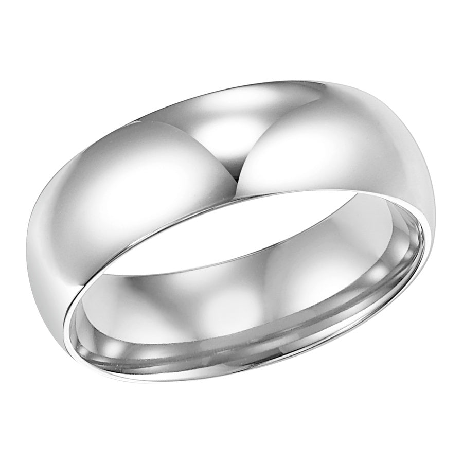 This low-dome, comfort fit band features a high polished finish for a timeless look that will last a lifetime.