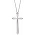14k-white-elongated-cross-20"-necklace