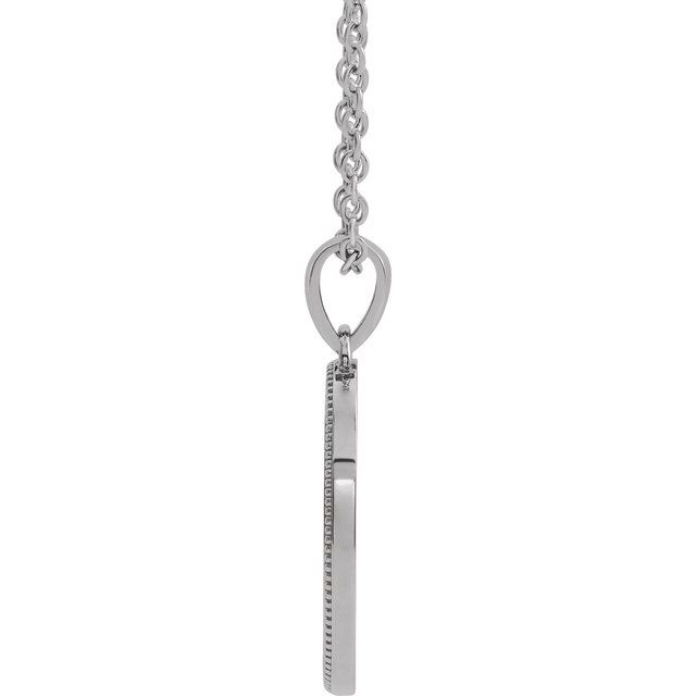 14k-white--oval-cross-medal-20"-necklace