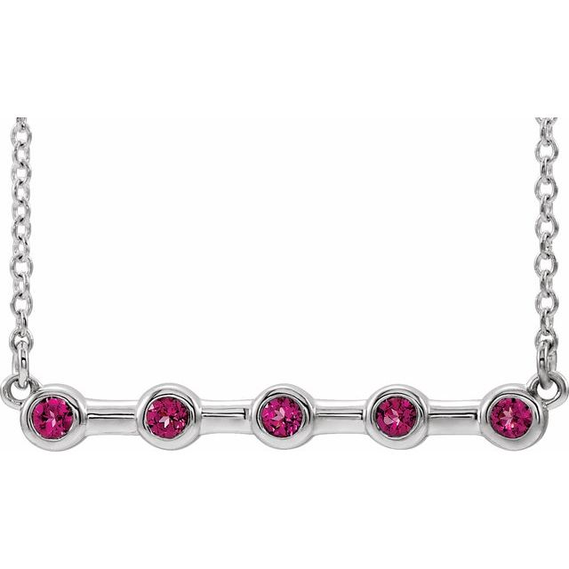 sterling-silver-natural-pink-tourmaline-bezel-set-bar-18"-necklace