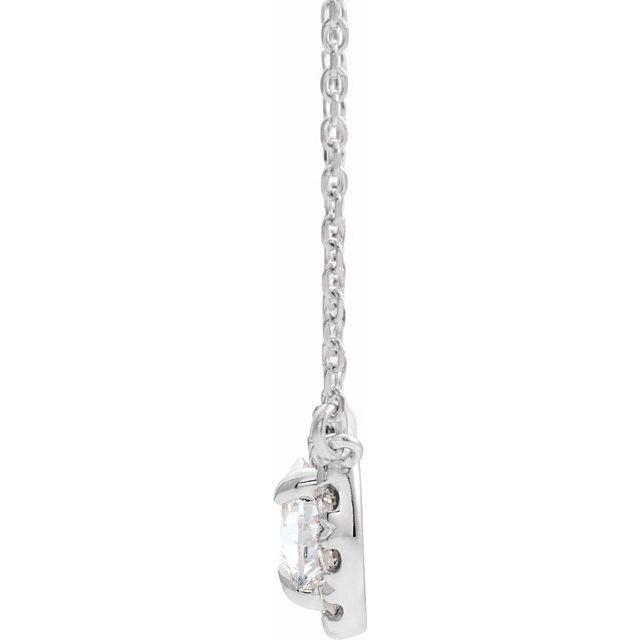 14k-white--natural-white-sapphire-&-1/8-ctw-natural-diamond-16"-necklace