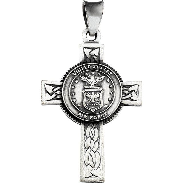 sterling-silver-u.s.-air-force-cross-24"-necklace