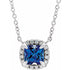 14k-white-lab-grown-blue-sapphire-&-.05-ctw-natural-diamond-16"-necklace