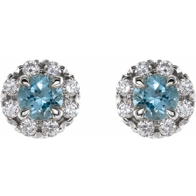 14k-white--natural-blue-zircon-&-1/5-ctw-natural-diamond-halo-style-earrings