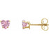 14k-yellow-imitation-pink-cubic-zirconia-youth-stud-earrings