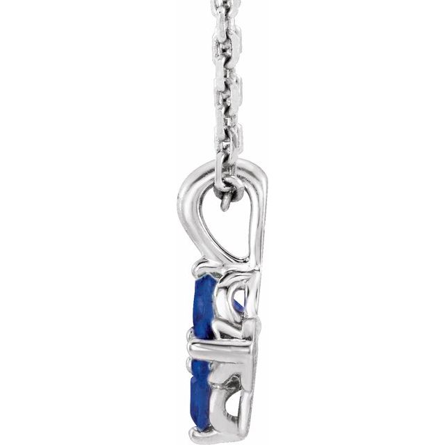 sterling-silver-imitation-blue-sapphire-youth-16-18"-necklace