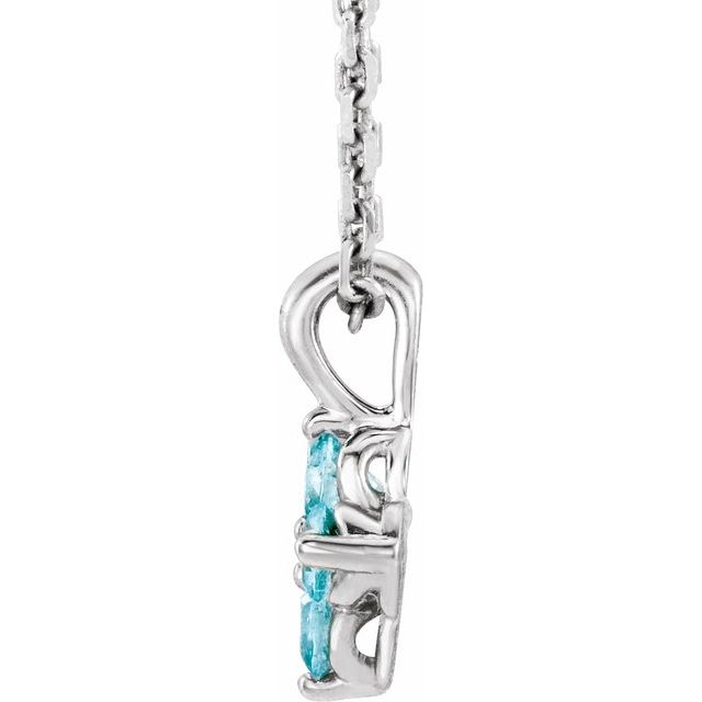 14k-white-natural-blue-zircon-youth-16-18"-necklace