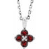 14k-white-natural-mozambique-garnet-youth-16-18"-necklace