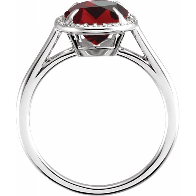 14k-white--natural-mozambique-garnet-&-.06-ctw-natural-diamond-ring