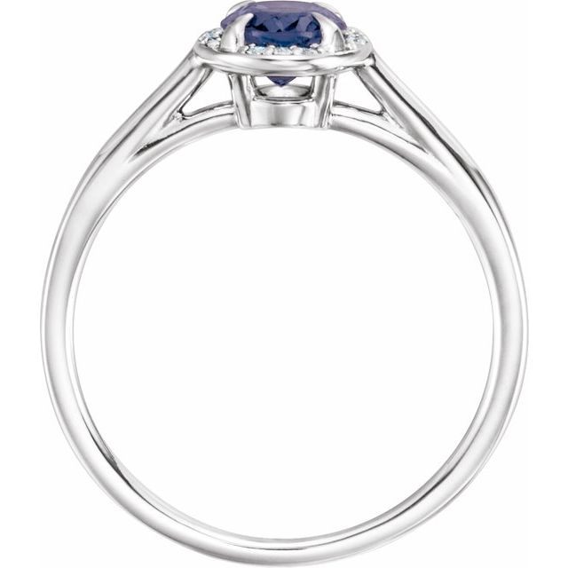 14k-white-gold--lab-grown-alexandrite-&-.03-ctw-natural-diamond-ring