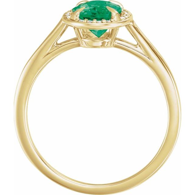 14k-yellow-gold--lab-grown-emerald-&-.04-ctw-natural-diamond-ring