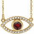 14k-yellow-natural-mozambique-garnet-&-natural-white-sapphire-evil-eye-16"-necklace