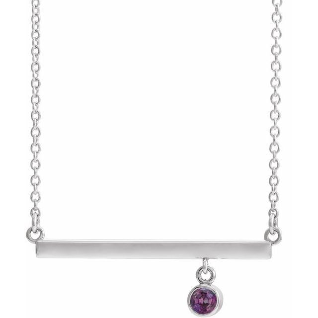 14k-white-natural-alexandrite-bezel-set-16"-necklace