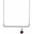 14k-white-natural-mozambique-garnet-bezel-set-16"-necklace