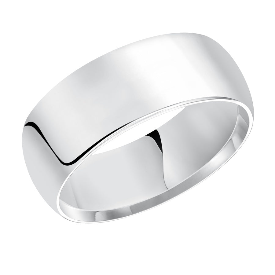 This low-dome, comfort fit band features a high polished finish for a timeless look that will last a lifetime.